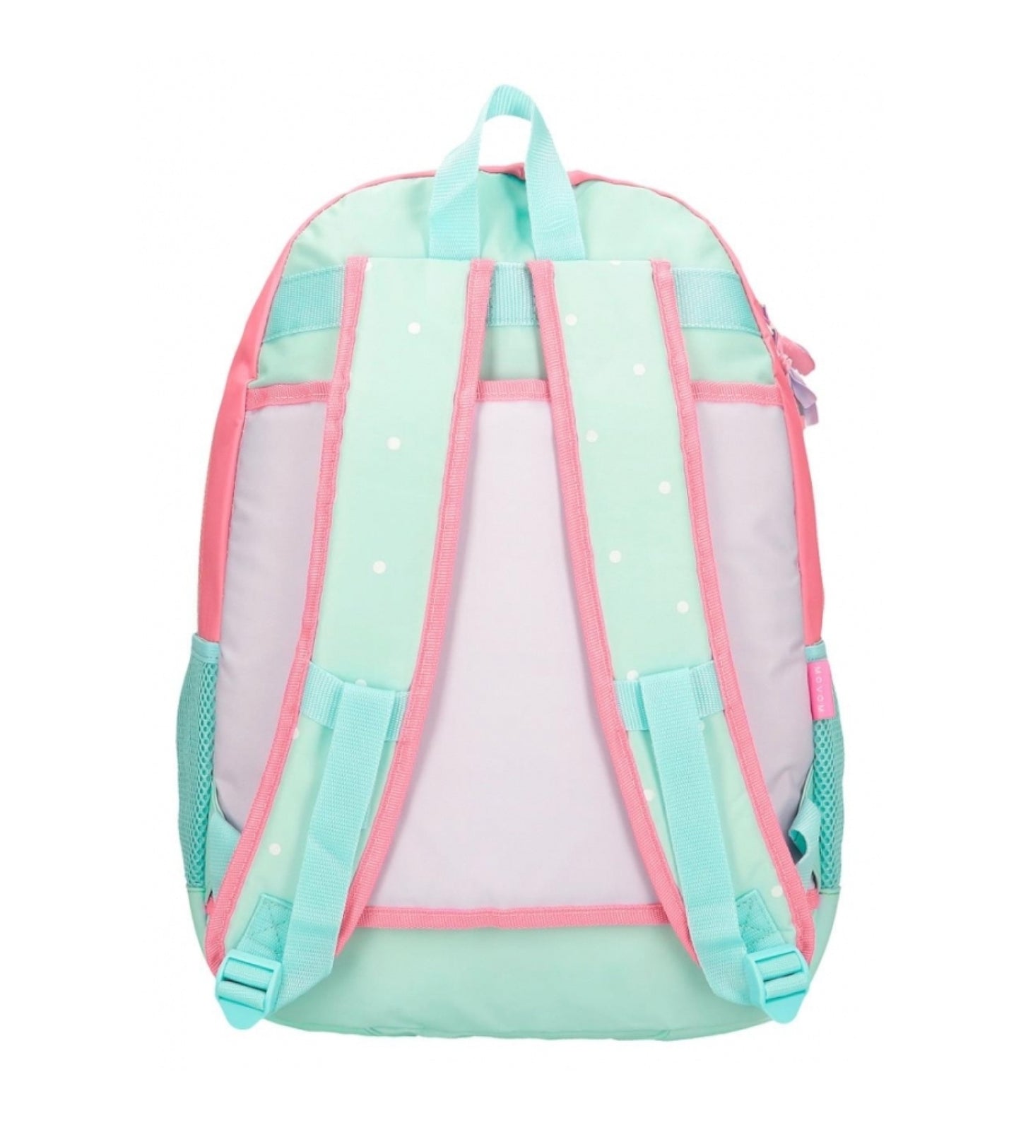 Mochila escolar 'La vita è bella' | MOVOM - Mochila gran capacidad, 46 cm, doble compartimento, tonos pastel, base reforzada // Ref: 3752621