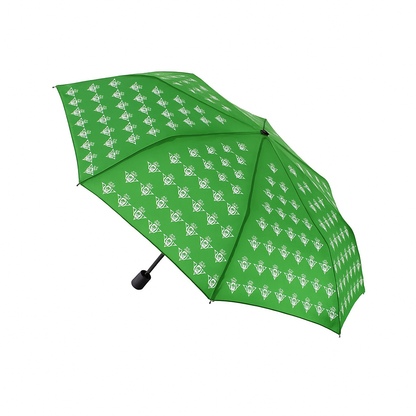 Paraguas cadete Real Betis Balompié | SEVA IMPORT - Paraguas plegable unisex, mango ergonómico, escudo estampado en plateado, producto oficial del equipo // Ref: 4101036
