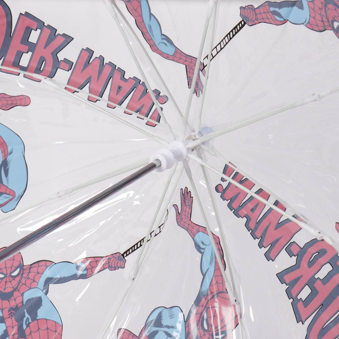 Paraguas Spider-man infantil | CERDÁ - Paraguas manual POE burbuja, transparente, oficial de Marvel // Ref: 2400000715