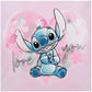Portatodo Stitch 'Heart', oficial Disney | JOUMMA - Portatodo triple con asa lateral, cierre cremallera, rosa // Ref: JOUM610078407070