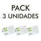 Pack Identificador de sobremesa y secretaría (3 unidades) | Q-Connect - Identificador de metacrilato transparente, doble cara, 100 x 60 cm - REF: KF04742