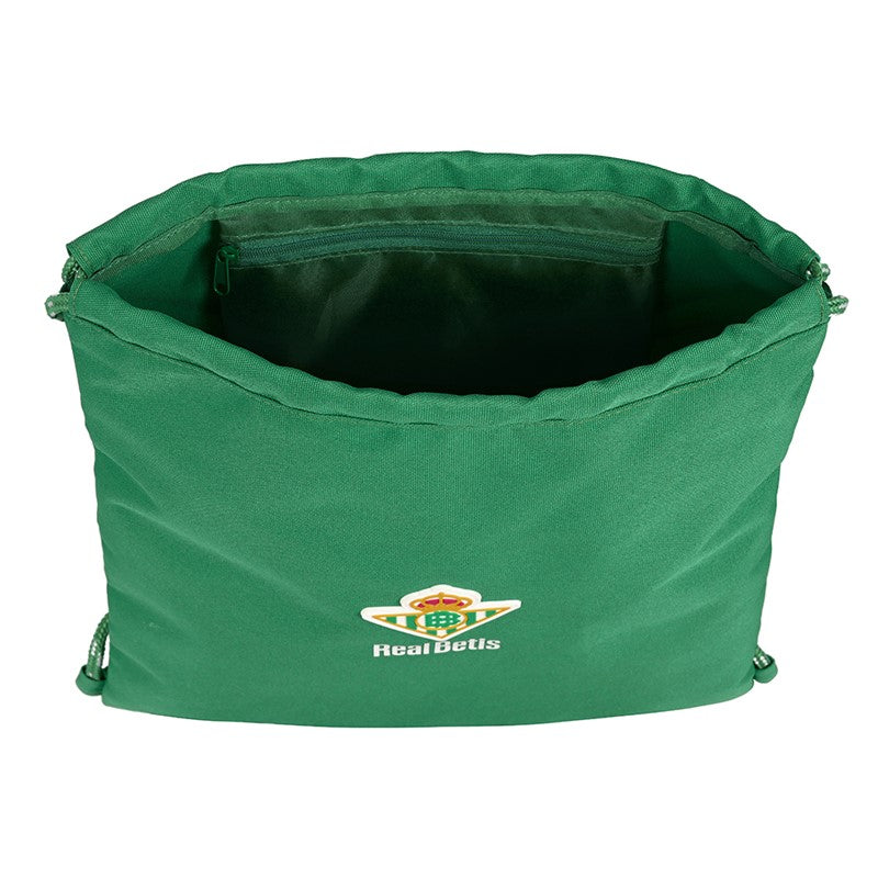 Saco Bolsa plana de Real betis balompie, producto oficial , realizado con materiales reciclados