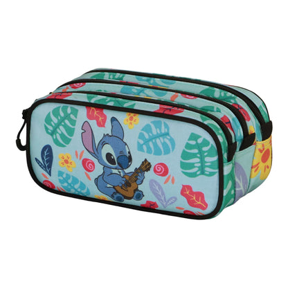 Portatodo Lilo & Stitch Trick Fan 2.2G | KARACTERMANIA - Portatodo oficial de Disney, triple compartimento, verde, estampado // Ref: 08388