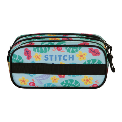 Portatodo Lilo & Stitch Trick Fan 2.2G | KARACTERMANIA - Portatodo oficial de Disney, triple compartimento, verde, estampado // Ref: 08388