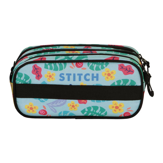 Portatodo Lilo & Stitch Trick Fan 2.2G | KARACTERMANIA - Portatodo oficial de Disney, triple compartimento, verde, estampado // Ref: 08388