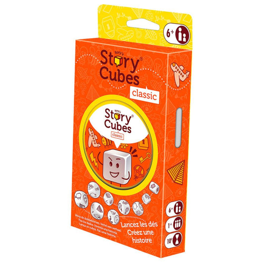 Juego de dados Story Cubes classic | Asmodee - Juego original Eco, generador de historias, juego creativo, 9 dados con distintos símbolos - REF: XCM-301ML1