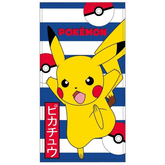 Toalla de playa Pikachu, producto oficial de Pokémon - 70 x 140 cm, 100% poliéster