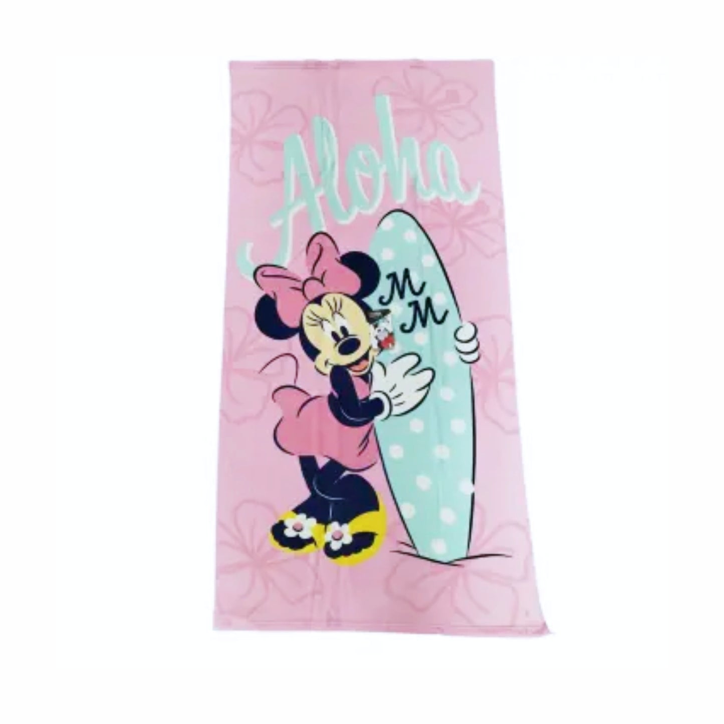 Toalla Minnie Mouse 'Aloha', marca Suncity - Microfibra, 70 x 140 cm, rosa