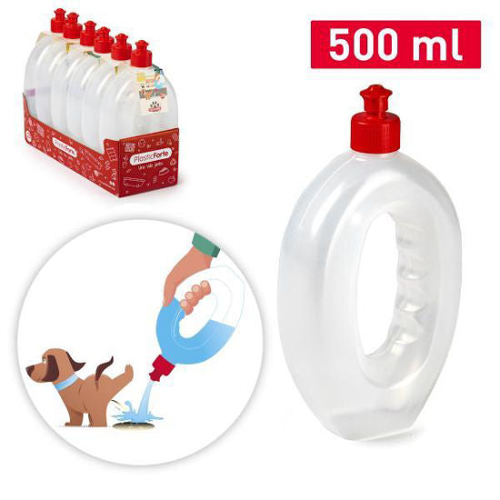 Botella higiénica para perros de 500 ml.