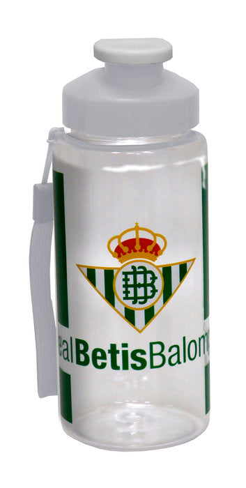 Botella con logo Real Betis translúcida