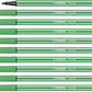 Rotulador STABILO 'Pen 68', verde - Caja 10 unidades