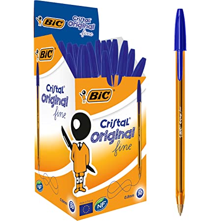 Bolígrafo BIC Cristal fino, azul