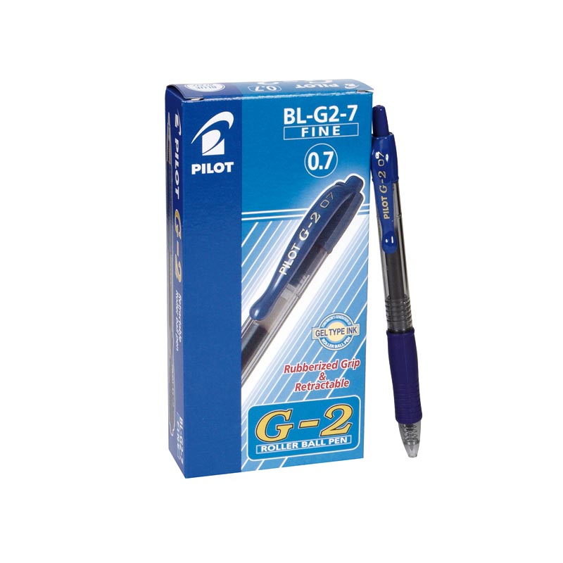 Bolígrafo PILOT 'G2', azul - Caja 12 unidades