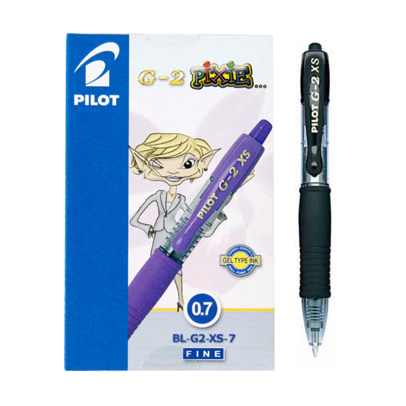 Bolígrafo PILOT 'G2 Pixie', negro - Caja 12 unidades