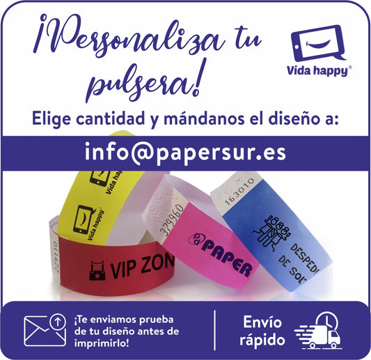 Pulseras inviolables personalizadas - Pack de 50, 100 y 300 unidades