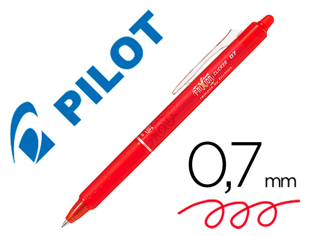 Bolígrafo PILOT 'FriXion' borrable, rojo - Caja 12 unidades