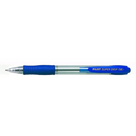 Bolígrafo PILOT SuperGrip 'M', azul - Caja 12 unidades