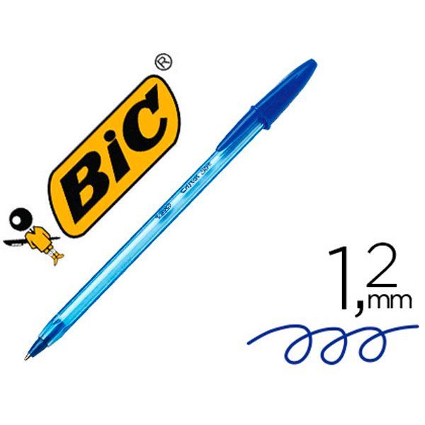 Bolígrafo BIC Cristal Soft, azul ,caja de 50 unidades