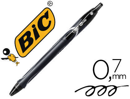 Bolígrafo BIC Gelocity "Quick dry", negro, caja 12 unidades