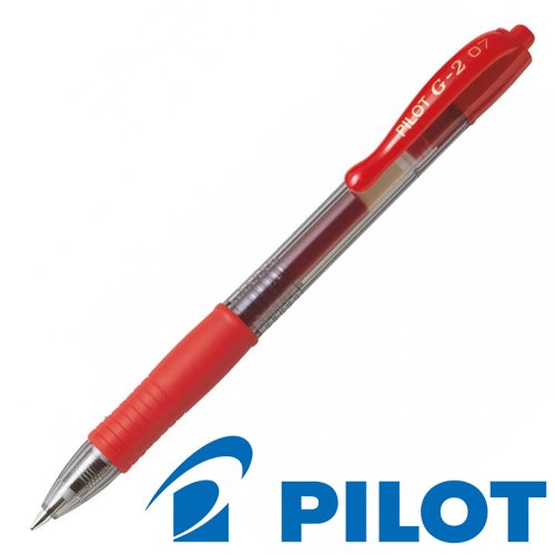 Bolígrafo PILOT 'G2', rojo - Caja 12 unidades