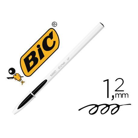 Bolígrafo BIC Cristal Up negro, caja 20 unidades