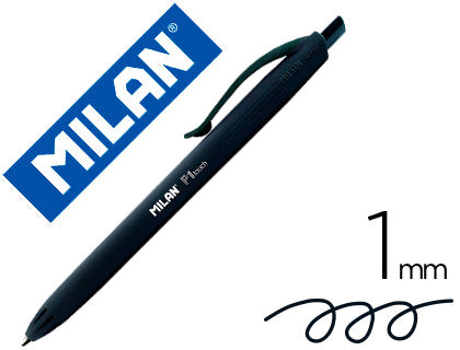 Bolígrafo MILAN 'P1 touch', negro, caja de 25 unid