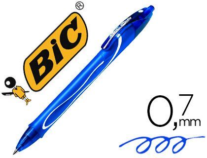 Bolígrafo BIC Gelocity "Quick dry", azul caja de 12 unid