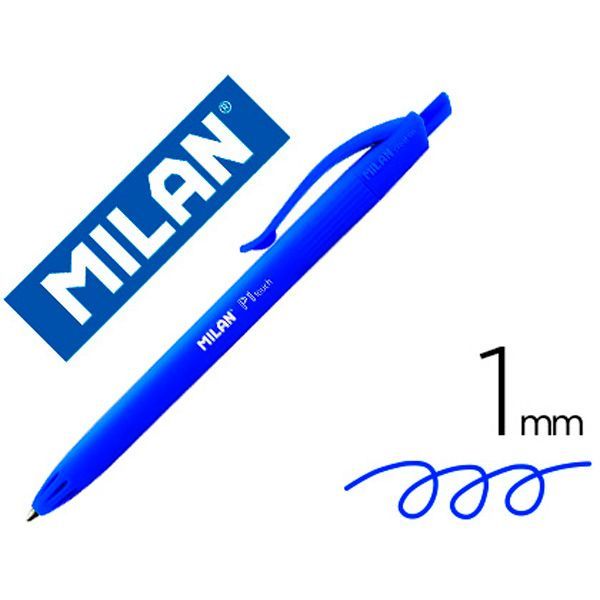 Bolígrafo MILAN 'P1 touch', azul, caja de 25 unidades