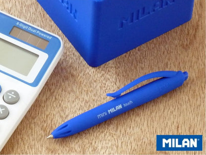 Bolígrafo MILAN 'P1 touch mini', azul, caja de 40 unidades
