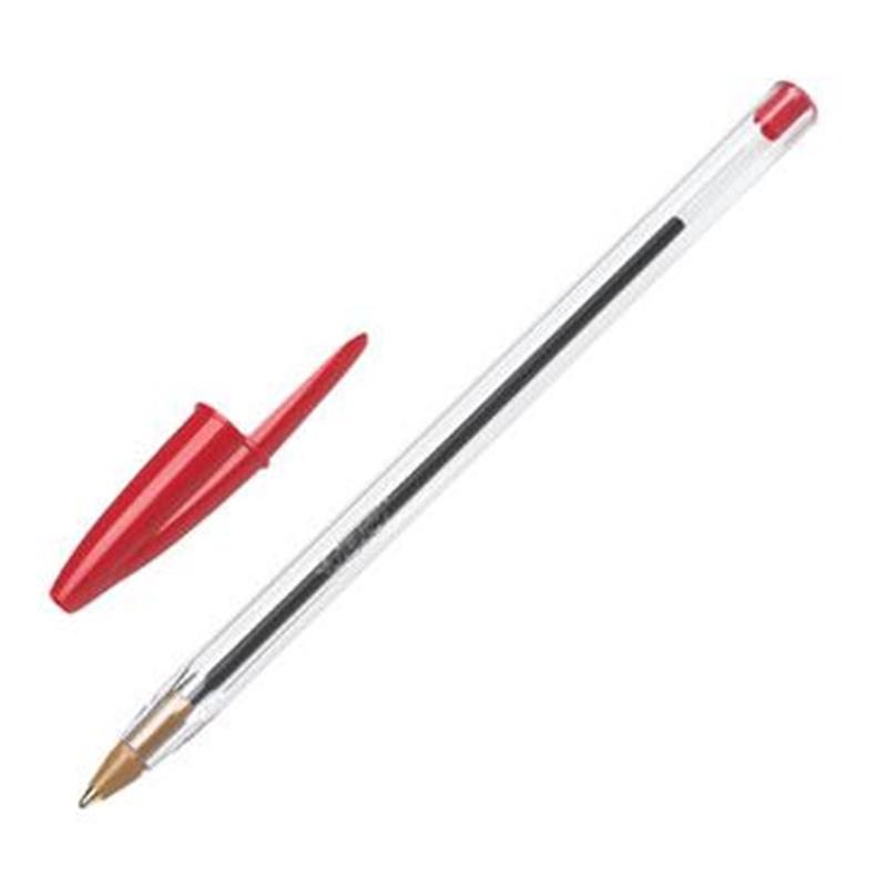 Bolígrafo BIC Cristal, rojo, caja 50 unidades