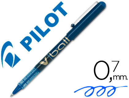 Bolígrafo PILOT 'V-Ball' 0.7, azul - Caja 12 unidades