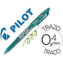 Bolígrafo PILOT 'FriXion' borrable con capuchón, verde - Caja 12 unidades