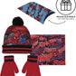 Cerdá Conjunto Braga Cuello Spiderman Marvel, Guantes Y Gorro Niños, Multicolor, Talla Única