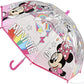 CERDÁ LIFE'S LITTLE MOMENTS - Paraguas Transparente Niña de Minnie Mouse - Apertura Manual con Mecanismo Antiviento y Proteccion en las Varillas para Mayor Seguridad - Licencia Oficial Disney