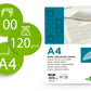 Papel verjurado liderpapel a4 120g/m2 crema paquete de 100 hojas.