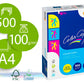 Papel fotocopiadora color copy din a4 100 gramos paquete de 500 hojas.