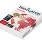Papel fotocopiadora navigator tamaño a4 grosor 100 gramos papel multiuso ink-jet y laser paquete de 500 hojas.