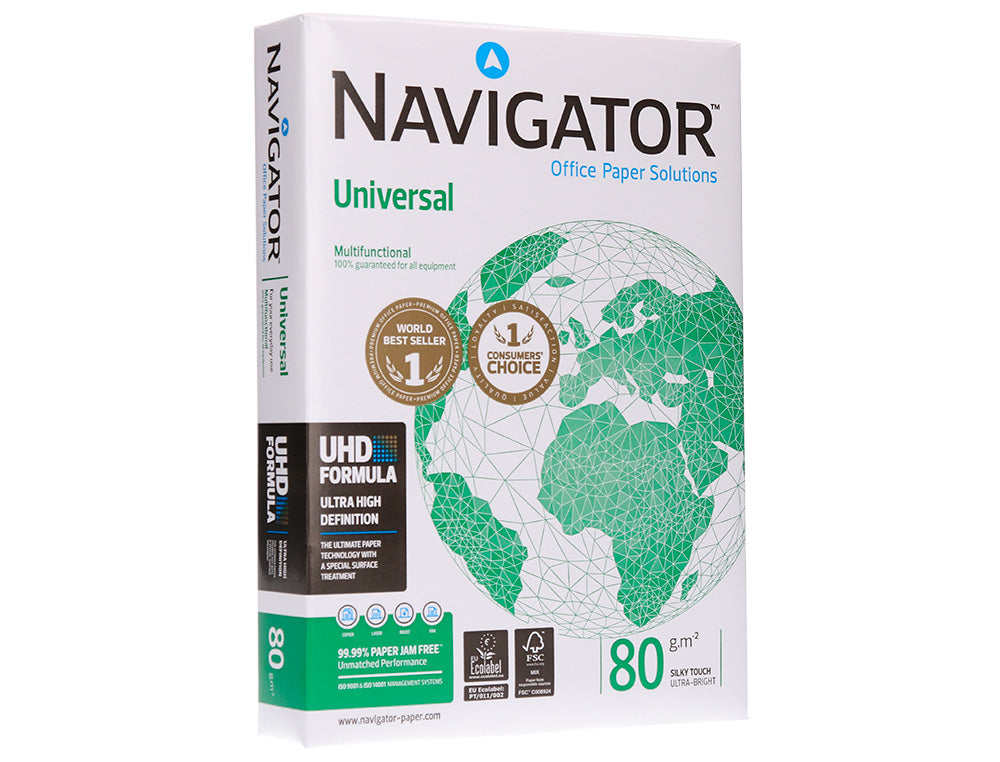 Navigator, Papel fotocopiadora navigator din a4 80 gramos paquete de 500 hojas.